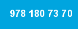 978 180 73 70